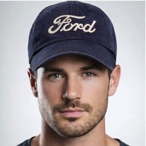 Ford Blue Snap Back Hat Cap